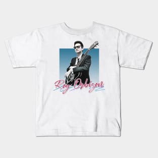 Roy Orbison Vintage Aesthetic Design Fanart Kids T-Shirt